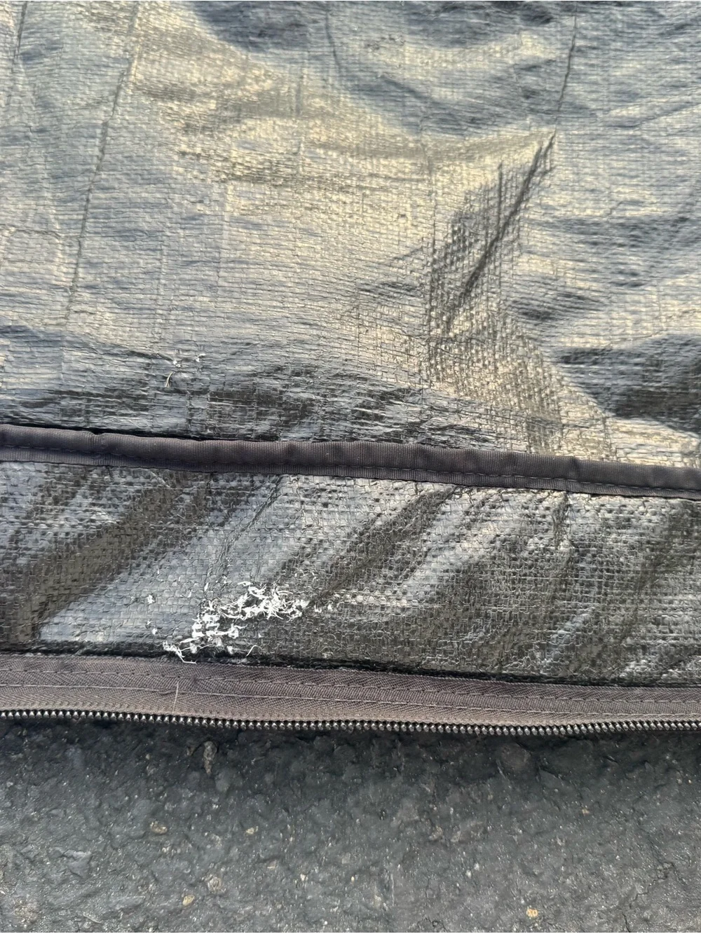 Vintage DaKine Snowboard Bag Padded Travel Carrier Gray Blue Ski Case Zip